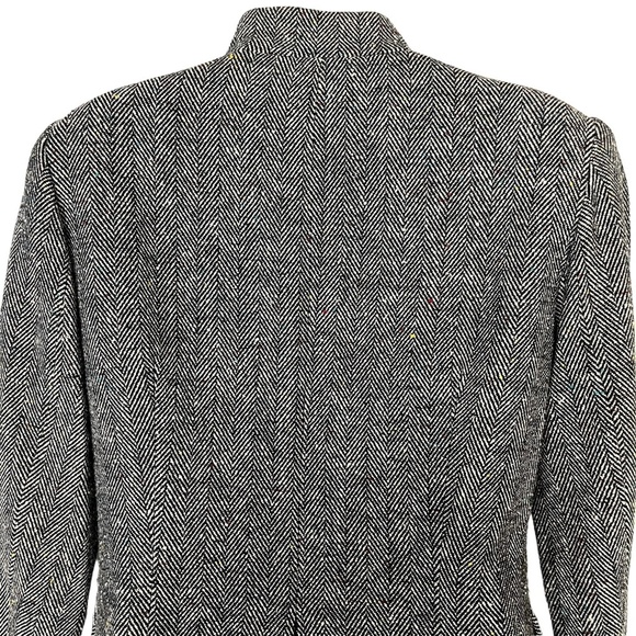 CACHE Herringbone Cotton Blend Black White Colorful Specks Suit Jacket Blazer  6 - Picture 9 of 15